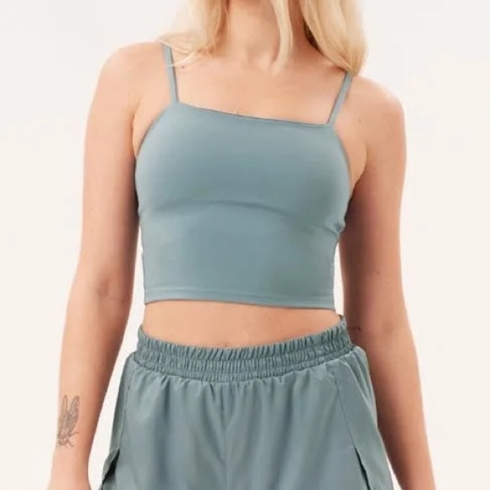 Girlfriend Collective Devon Compression Cami in Lagoon